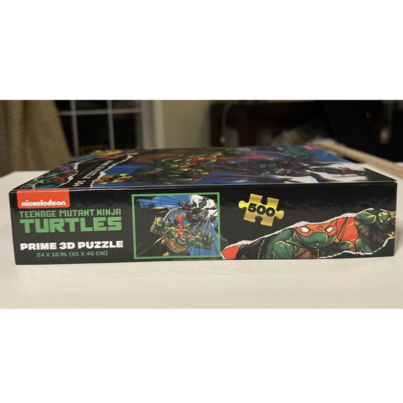 Teenage Mutant Ninja Turtles Prime 3D Puzzle 500 Piece Nickelodeon 24x18 Sealed - Picture 6 of 8